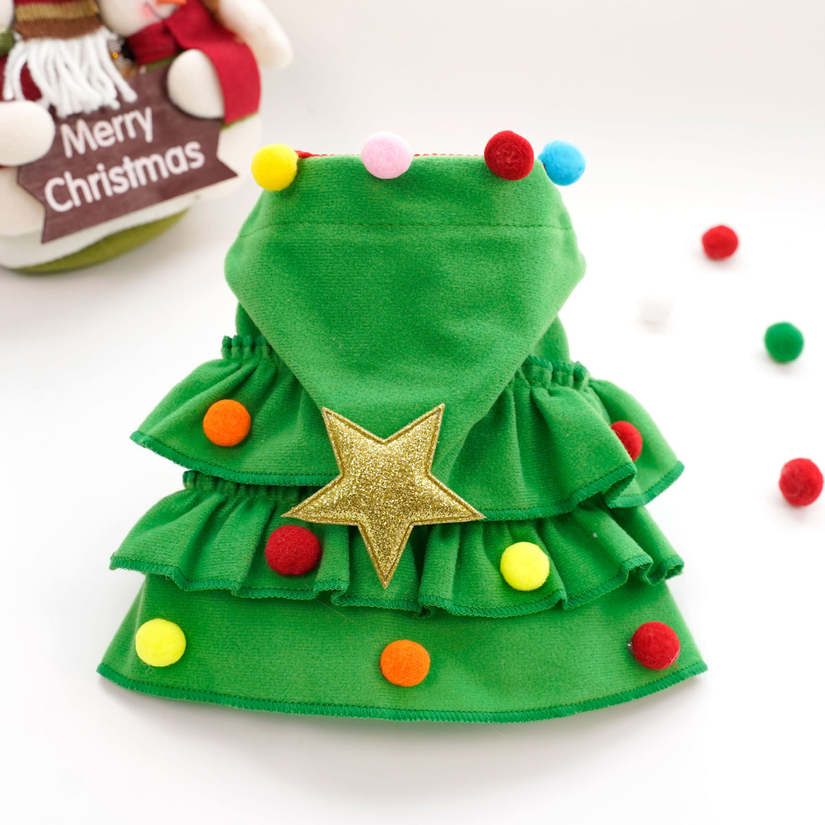 🎄🐶 Christmas Pet Cape – Cute & Cozy Holiday Outfit for Dogs & Cats 🎁