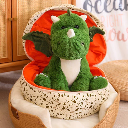 🐉 Giant Dragon Egg Surprise Plush – Unzip & Reveal Your Cuddly Dragon 🥚✨