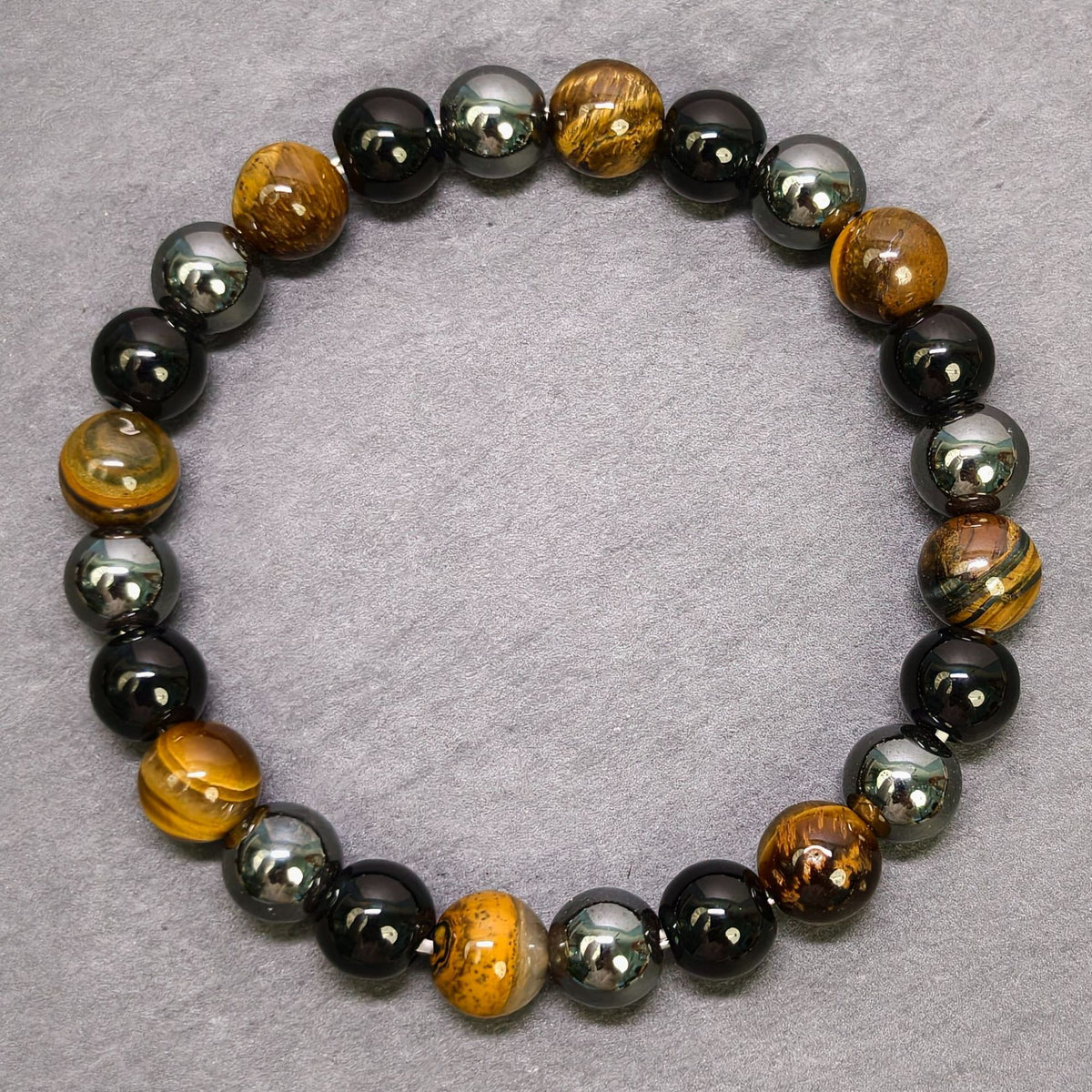 ✨ 11:11 Intention Beaded Bracelet – Meaningful Black & Golden Charm Jewelry 🤎