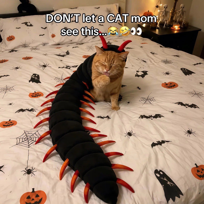 🐱🎃 Funny Halloween Centipede Cat Costume – Spooky Multi-Legged Outfit for Pets 🐛✨