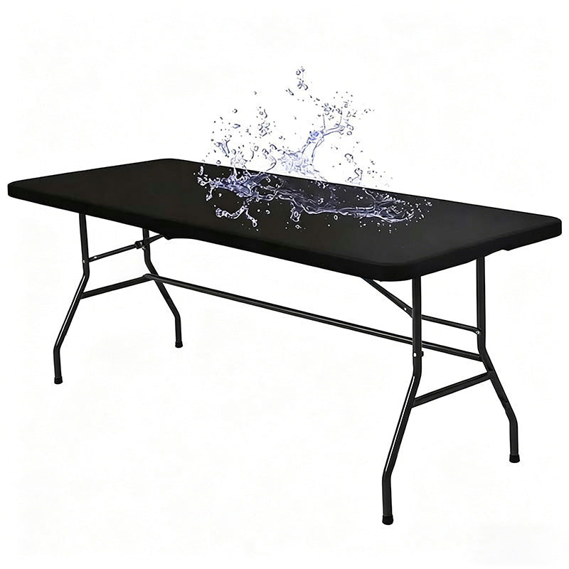Stretch Fabric Table Top Cap Cover – Elastic Edge, Waterproof & Reusable