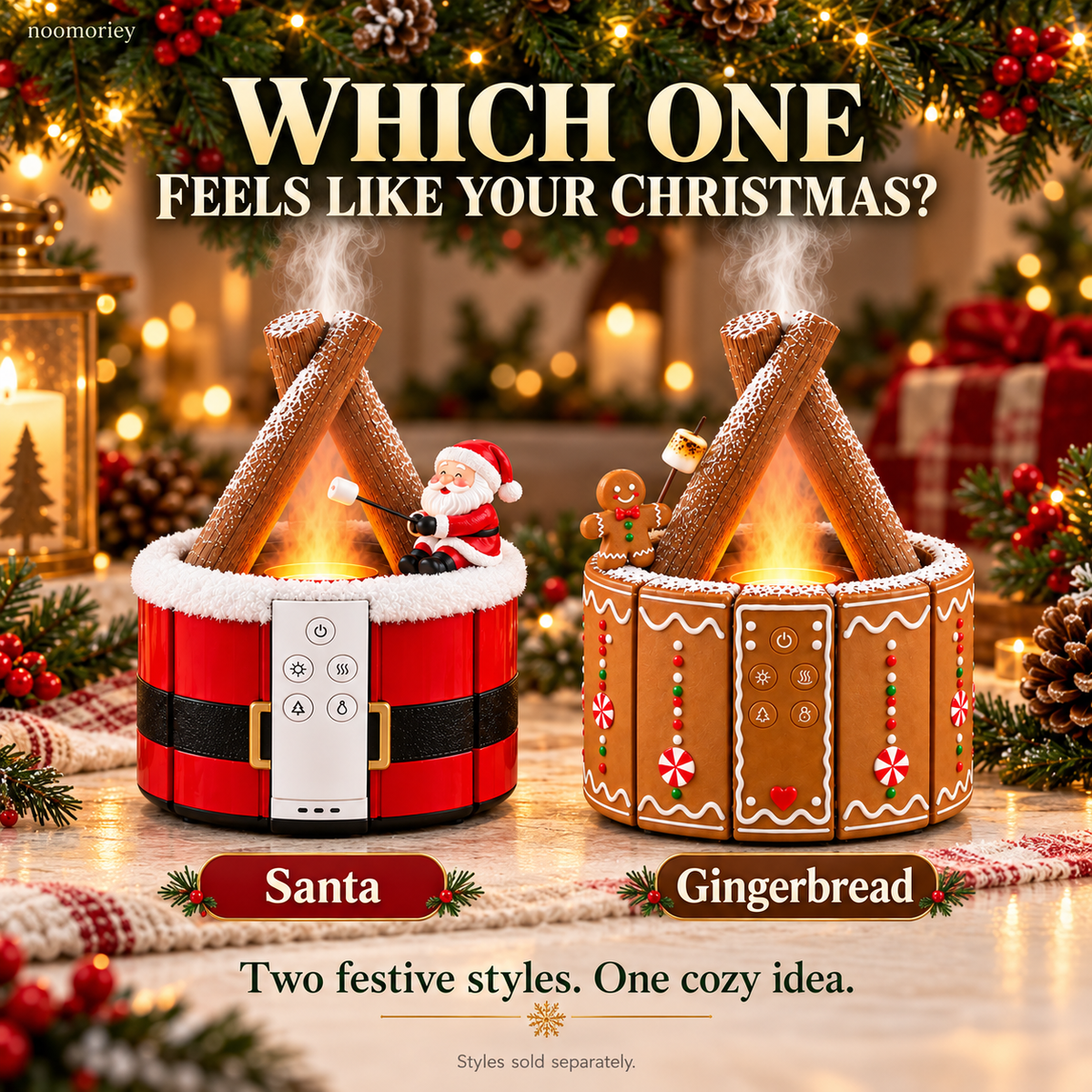 🎄 Christmas Campfire Diffuser – A Little Glow, A Lot of Holiday Magic ✨