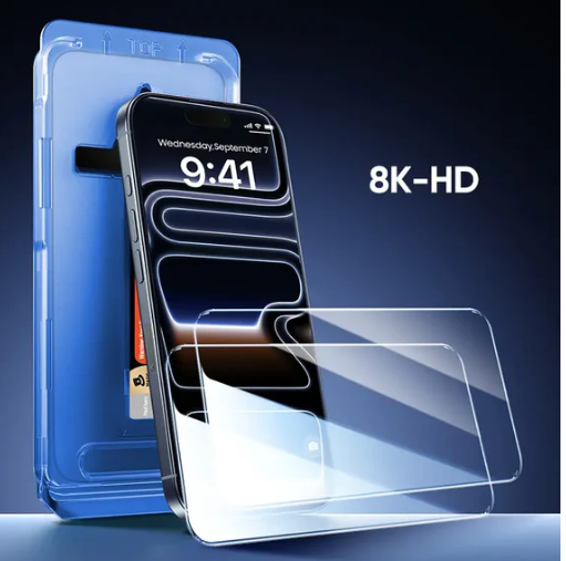 MAGIC JOHN Screen Protector 2 Pack for iPhone, Samsung, and Google–Clear & Privacy Protection, Fingerprint Resistant, Dust-Free, Bubble-Free Design
