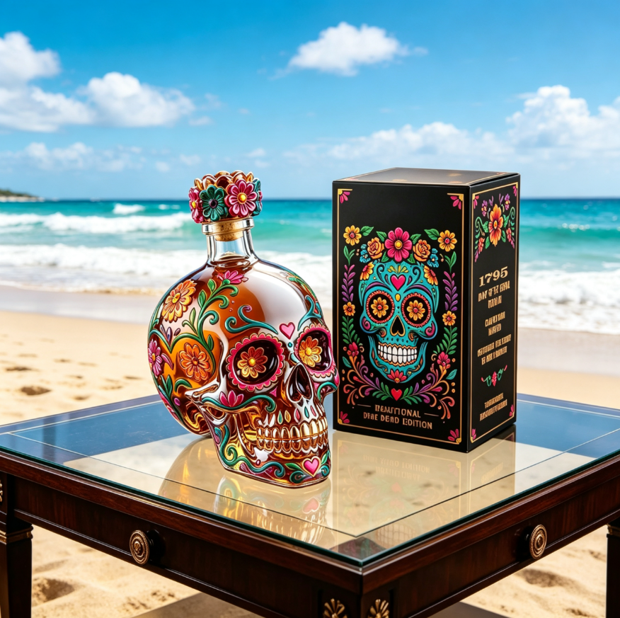 💯HOT SALE-Day of the Dead Limited Edition Tequila Bottle