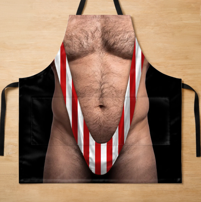 Personalized Photo Apron With Pocket – Gifts For Men – King Of The Grill