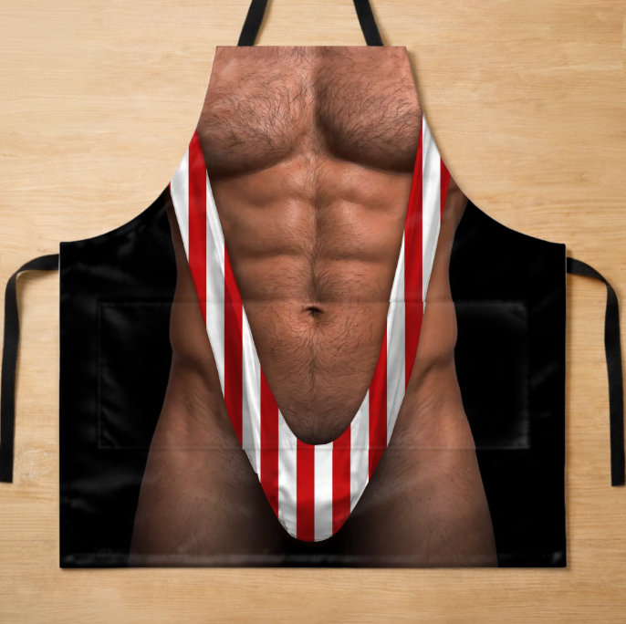 Personalized Photo Apron With Pocket – Gifts For Men – King Of The Grill