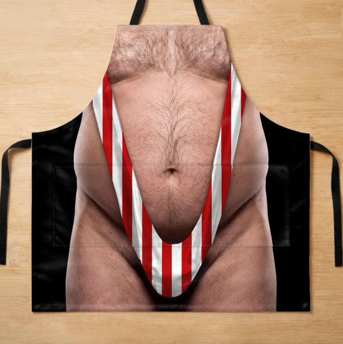 Personalized Photo Apron With Pocket – Gifts For Men – King Of The Grill