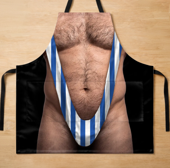 Personalized Photo Apron With Pocket – Gifts For Men – King Of The Grill