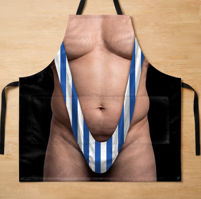 Personalized Photo Apron With Pocket – Gifts For Men – King Of The Grill