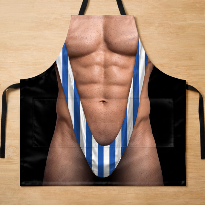 Personalized Photo Apron With Pocket – Gifts For Men – King Of The Grill
