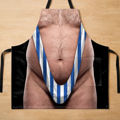 Personalized Photo Apron With Pocket – Gifts For Men – King Of The Grill
