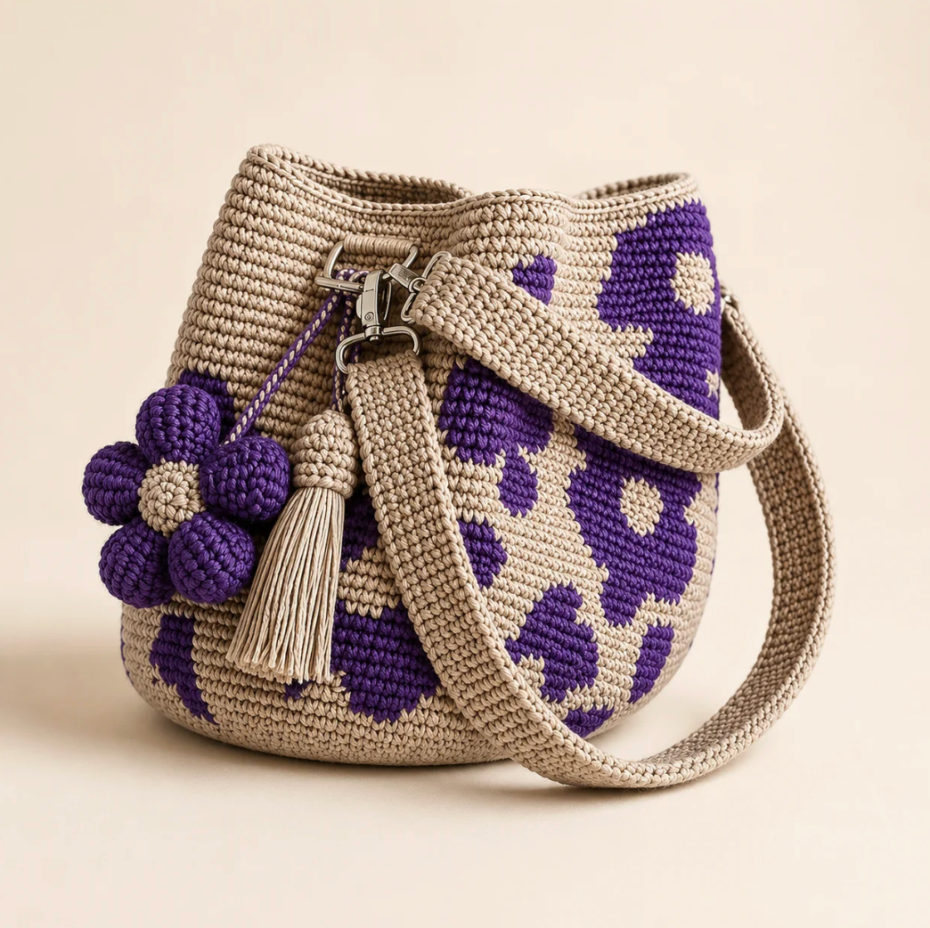 Handmade Flower Crochet Bag
