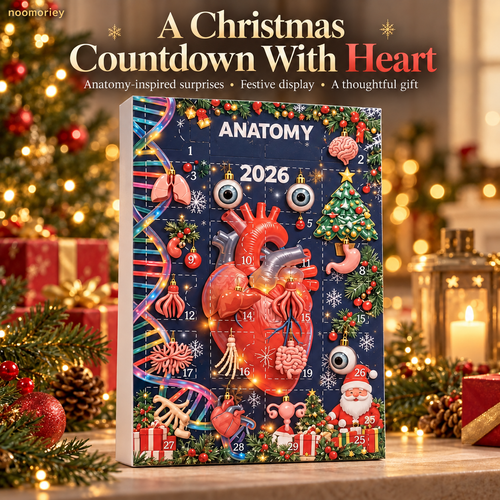 🫀Anatomy Christmas Advent Calendar – Unique Organ-Shaped Ornaments & Holiday Surprises for Nurses, Medical Students & Science Lovers