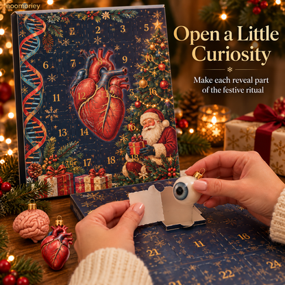 🫀Anatomy Christmas Advent Calendar – Unique Organ-Shaped Ornaments & Holiday Surprises for Nurses, Medical Students & Science Lovers