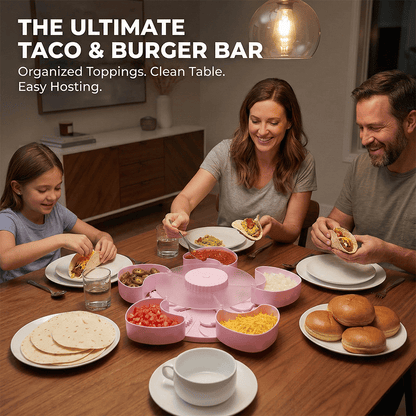 2026 New Divided Spin and Snack Serving Tray