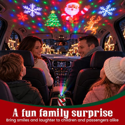 🎄 Merry Ride Christmas Car Projector Light – 5D Festive Projection Effect