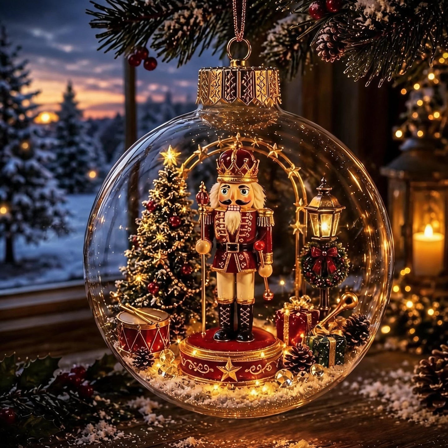 🎄Glowing Christmas Diorama Ornament🎄
