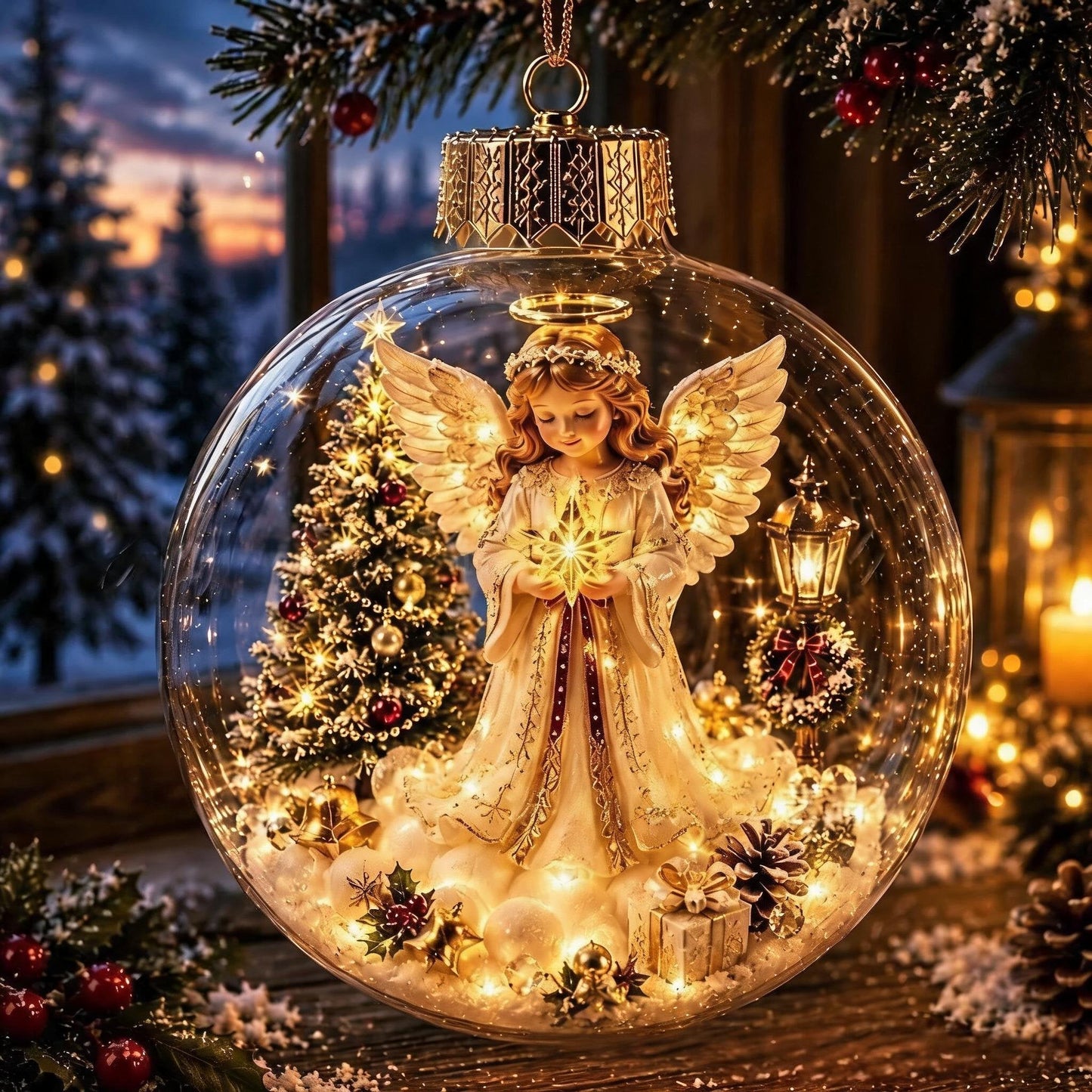 🎄Glowing Christmas Diorama Ornament🎄