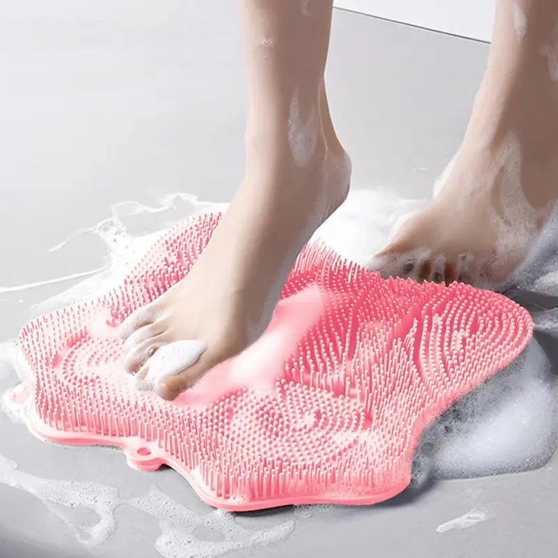 Silicone Shower Foot Scrubber Mat 🚿