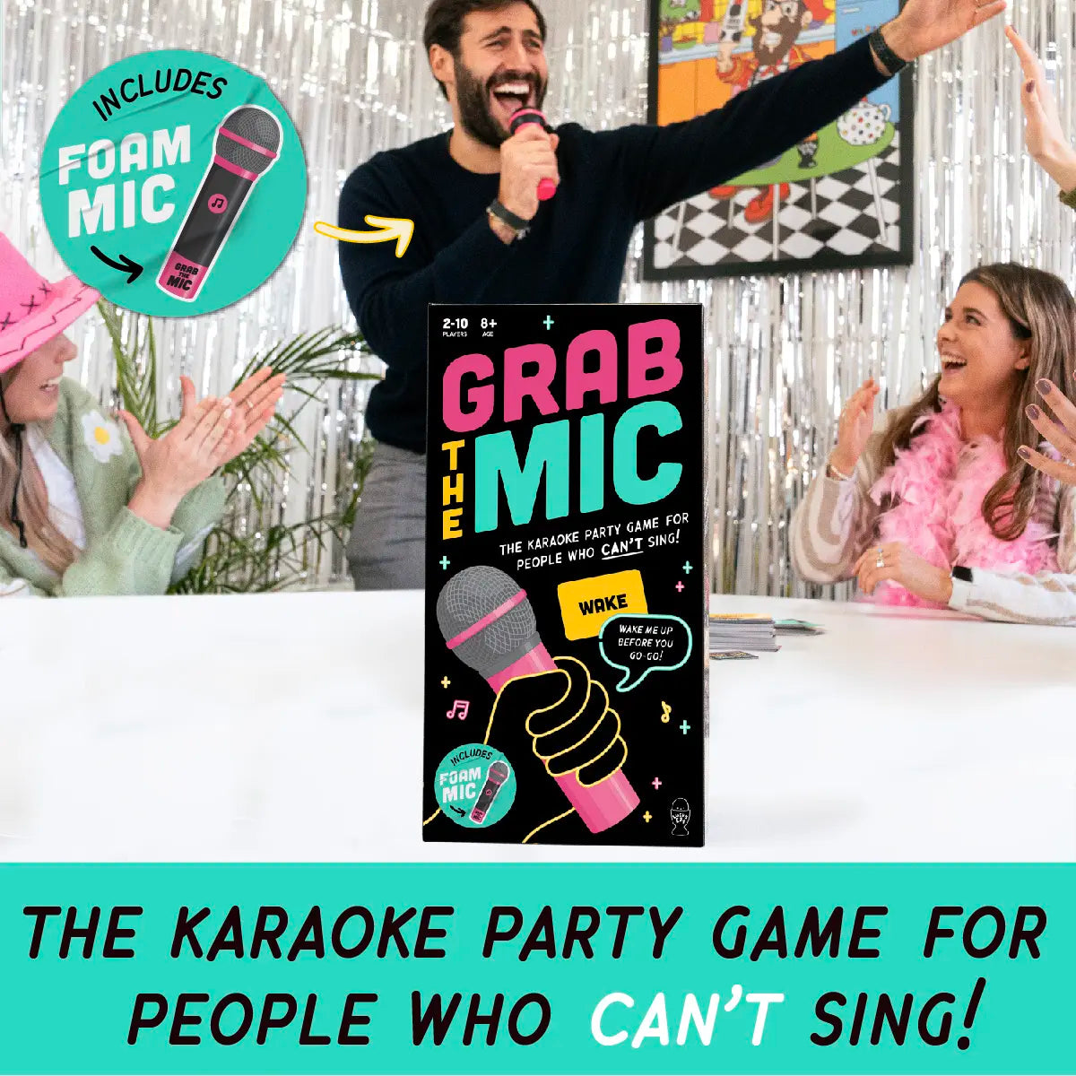 Grab The Mic Karaoke Game for Non-Singers