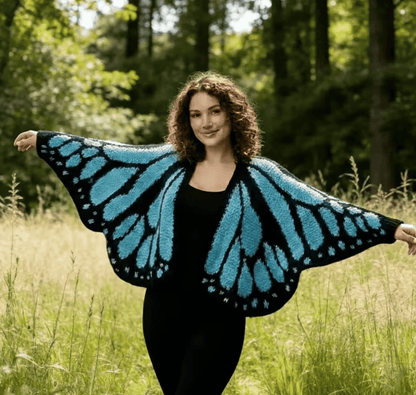 Limited edition of 120 pieces-Monarch Butterfly Cardigan – Handcrafted Statement Piece 🦋