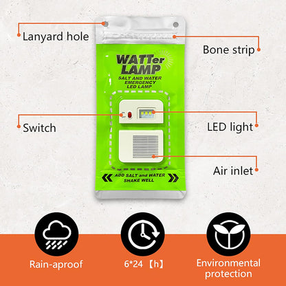 💡 Salt Water Emergency Lamp – No Batteries, No Charging, Just Salt + Water