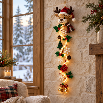 🎄 Glowing Christmas Door Hanger