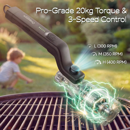🔥Cordless Electric BBQ Grill Brush with 3-Speed Motor