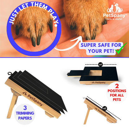 🪵 Premium Wooden Dog Nail File Toy – Scratch Board with Treat Drawer
