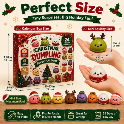 🎄 CHRISTMAS SPECIAL | 24 Days of Mini Squishies – Cute 2026 Advent Calendar with Daily Dumpling Surprises