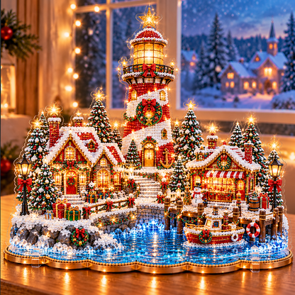 🎄Relaxing & Beginner-Friendly-💗 DIY Christmas Village Diamond Art✨