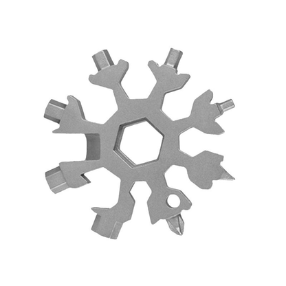🔧 18-in-1 Snowflake Multi-Tool Wrench | Compact EDC Tool