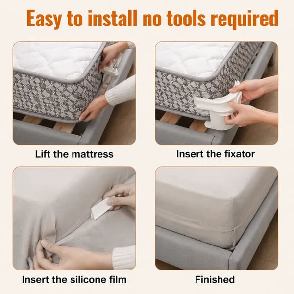🛏️4-Pack Heavy Duty Bed Sheet Clips, Locking Mattress Corner Holders