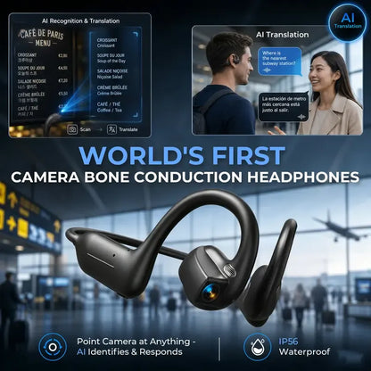 🎧E12 Bone Conduction Wireless Audio Headphones