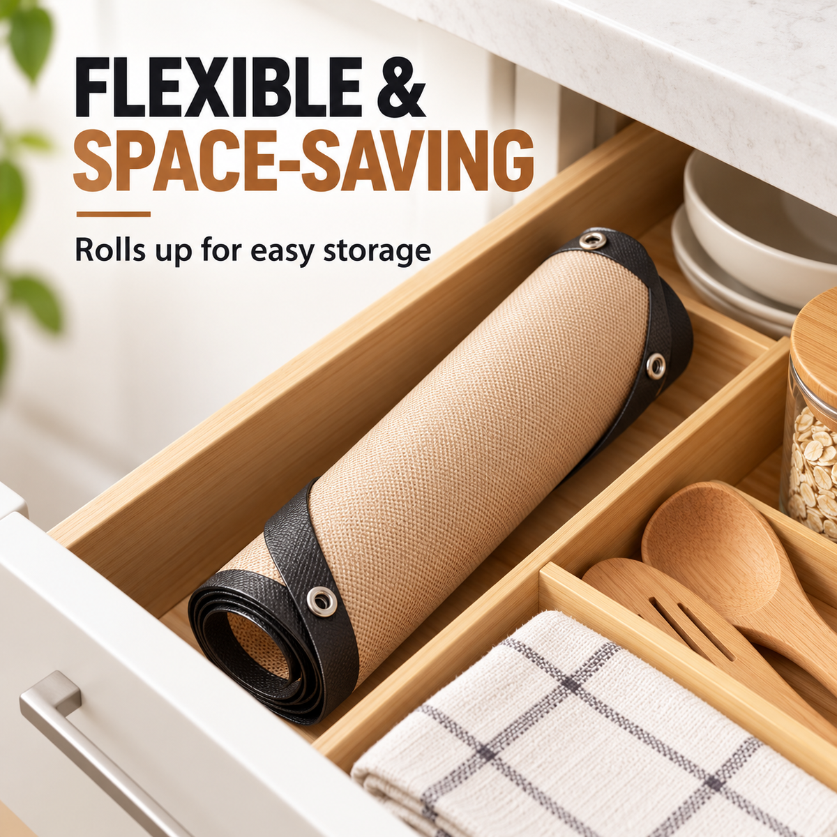 🍪 Snap-Up Reusable Baking Mat – Foldable Raised-Edge Oven Liner for Easy Cleanup ✨