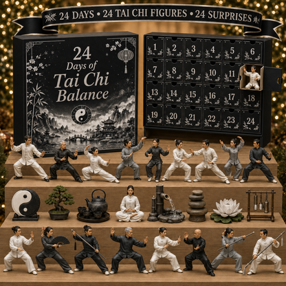 🎾CHRISTMAS KICKOFF 49% OFF - 2026 Days of Tai Chi Balance Blind Box - 24-Day Festive Countdown, Tai Chi Collectible Figures Blind Box