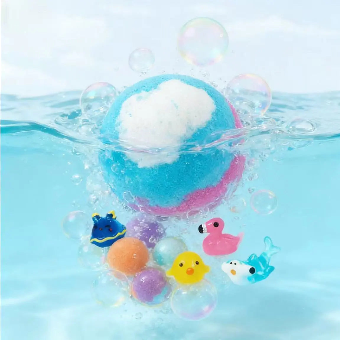 Bath Bombs for Kids with Surprise SPRING Inside, 12 Pack Kid Bath Bombs Gift Set,Easter Basket Stuffers for Boys Girls BubbleBath