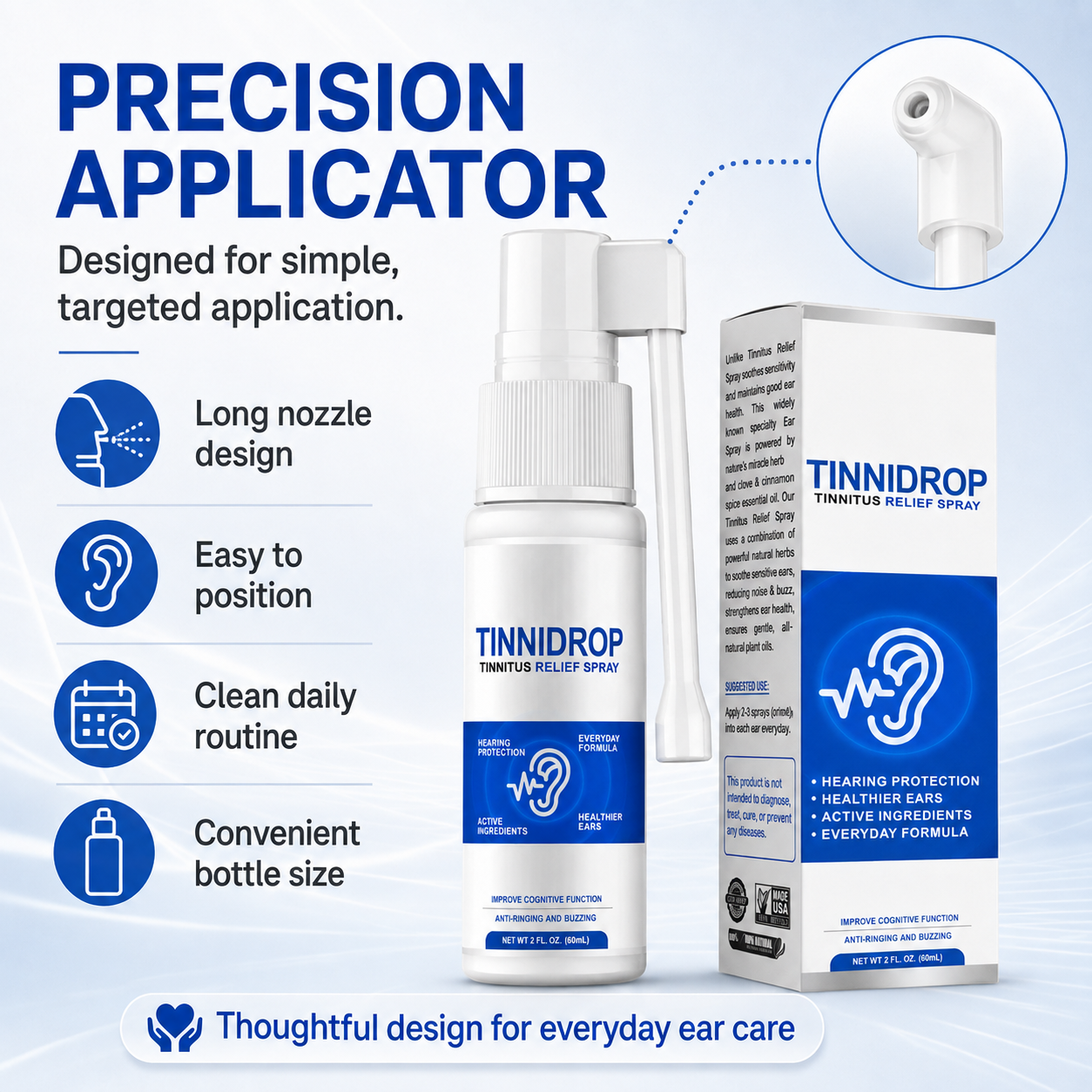 Effective Tinnitus Relief Spray-Daily Care Of The Ears