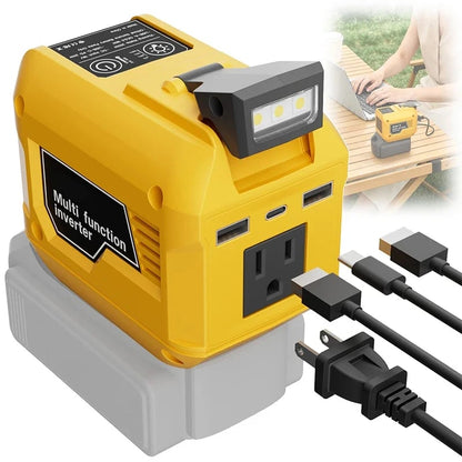 ⚡250W Portable Power Converter – Use Your Tool Battery as 220V AC Power
