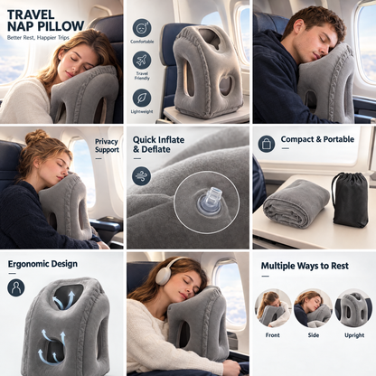 Inflatable Travel Sleep Pillow ✈️