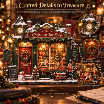 🎄 The Christmas Toy Shop™-DIY 3D Miniature House Kit