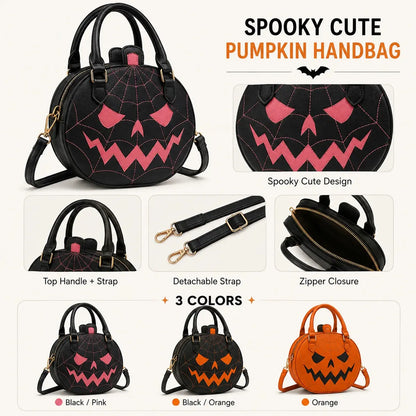 🎃 Spooky Jack-O'-Lantern Pumpkin Crossbody Bag