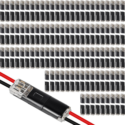 🔥 Clearance Sale 49% Off ⚡Dual-Line Quick Connector: 2-Pin Low-Voltage LED Strip Connector with Safety Lock