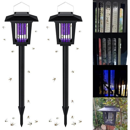 🔥Summer 50% OFF☀️ 2-in-1 Solar Bug Zapper – UV Mosquito Killer + Soft Pathway Light, Auto Dusk-to-Dawn, IP65