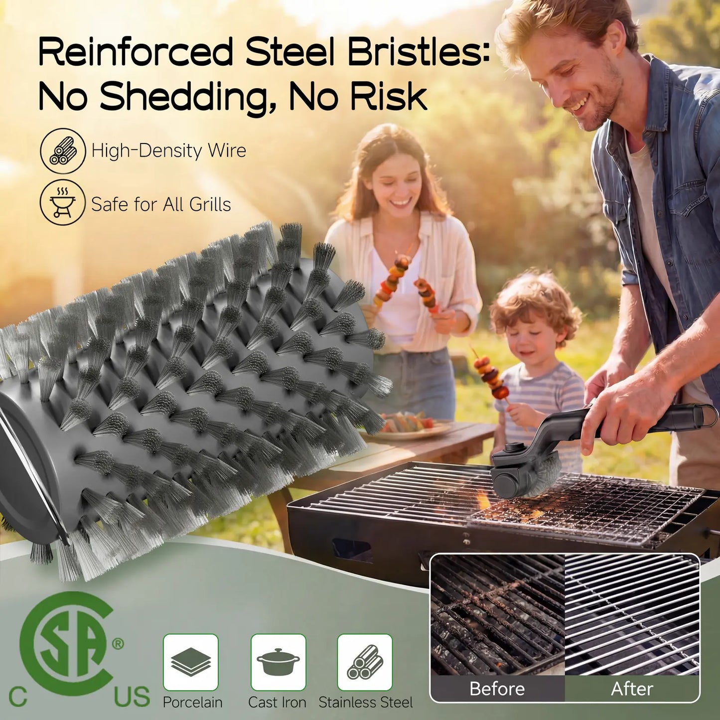 🔥Cordless Electric BBQ Grill Brush with 3-Speed Motor