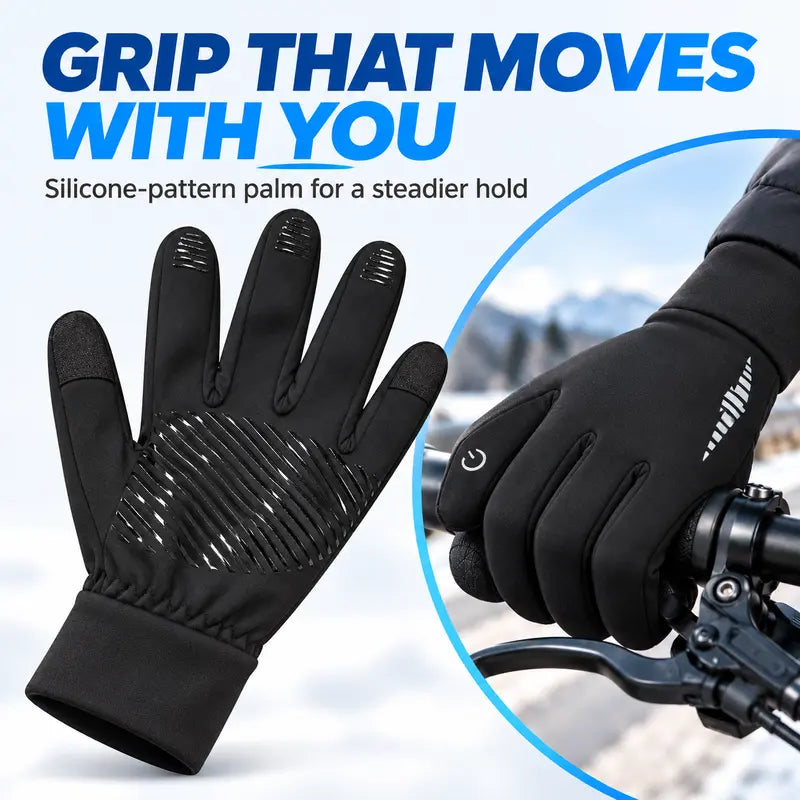 🧤 Unisex Winter Fashion Gloves – Warm Fleece-Lined, Touchscreen-Compatible & Anti-Slip ❄️📱