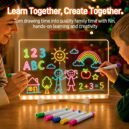 🎨🖌️LED Drawing Board for Kids with Light Effects✨