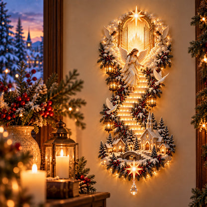 🎀✨ Last Day – 60% OFF!✨ Jesus Light of Heaven Christmas Wall Hanging✝️