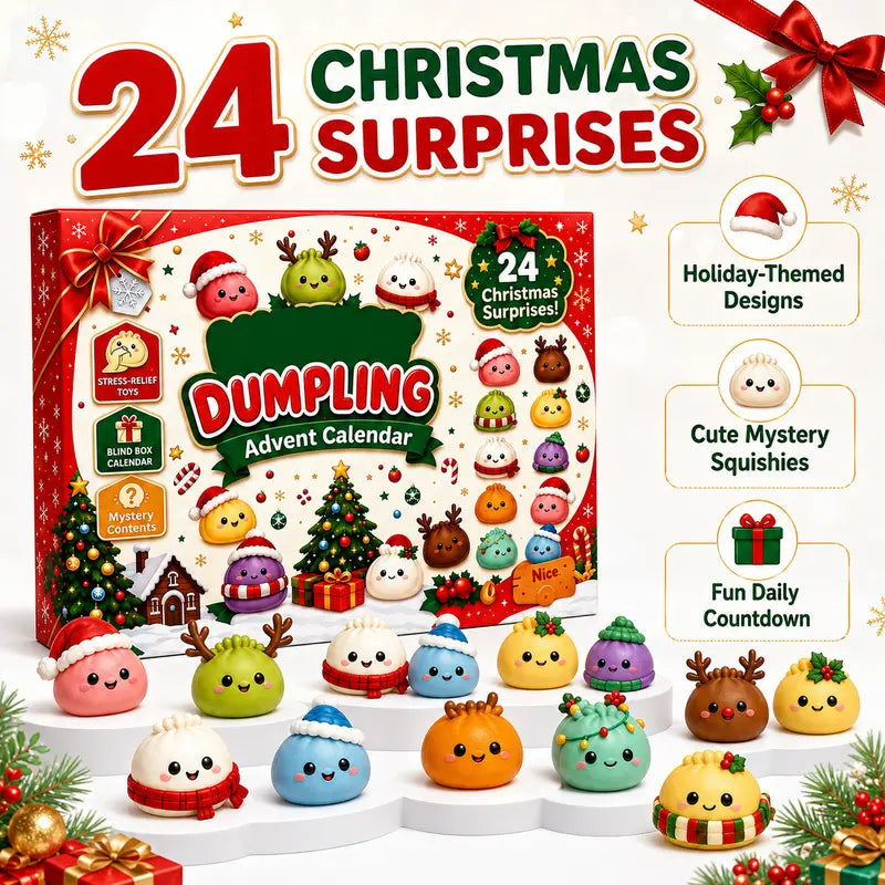 🥟 Dumpling Squishy Advent Calendar – 24 Days of Cute, Squeezable Surprises