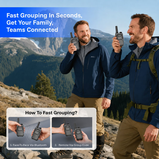 ✨Global Walkie Talkie –Rugged Waterproof Pocket Radio for Hiking & Off-Grid Teams 🌍